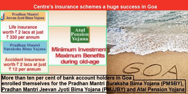 Centre’s insurance schemes a huge success in Goa